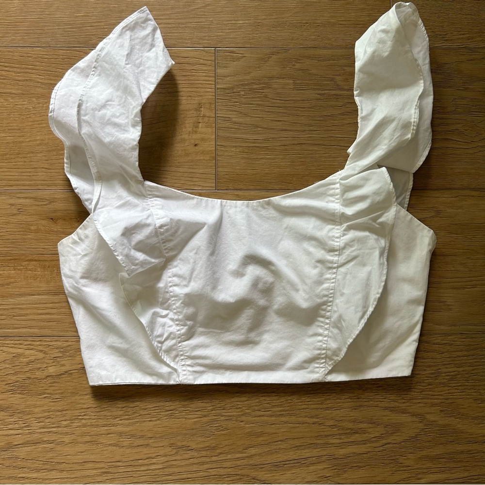 Wilfred Poplin Crop Top